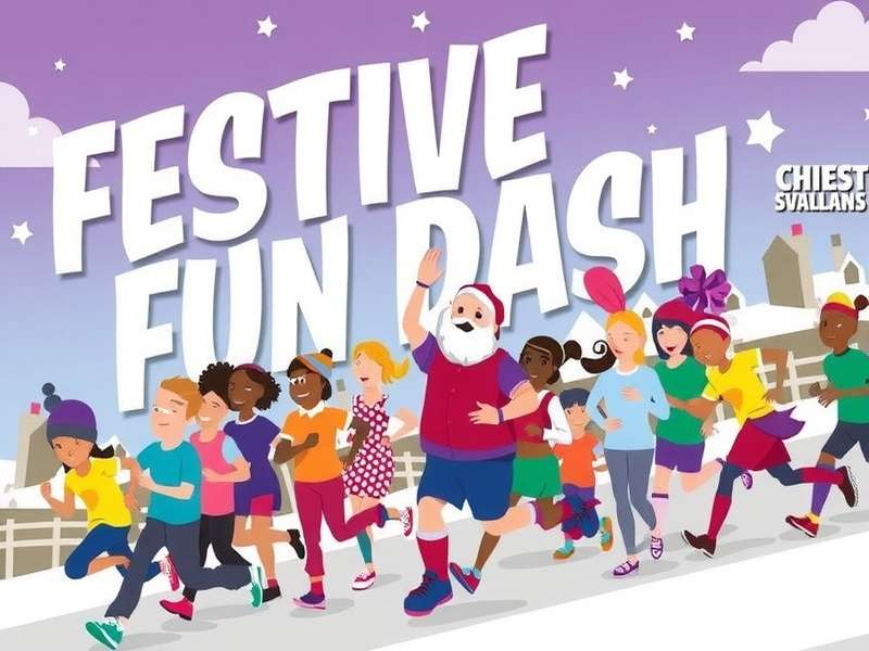 Players Celebrating Together Festive Fun Dash Community Event